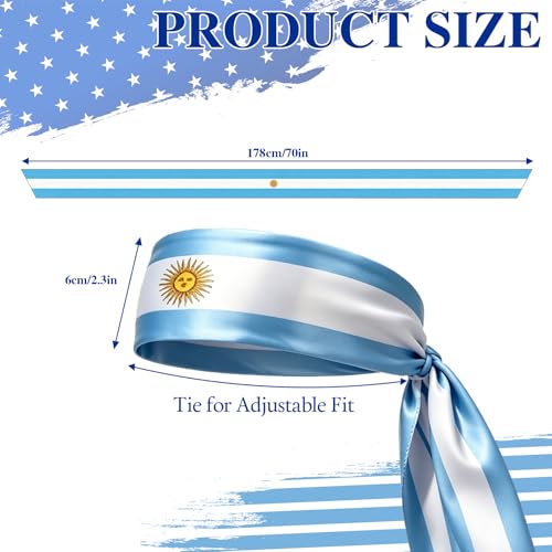 Argentina Flag Headscarf with Sun of May | Lightweight Sports Headwrap