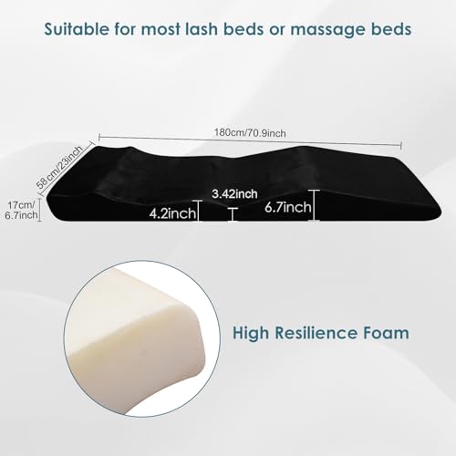 Lash Bed Topper 71"×23" Memory Foam Spa Massage Pad