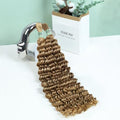 ISHOW Virgin Human Braiding Hair 24" Deep Wave Honey Blonde 100g