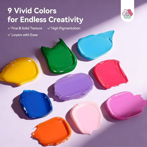 SAVILAND 3D Patting Gel Polish Kit - 9 Colors & Flower Molds