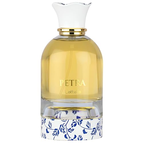Lattafa Petra Eau de Parfum - Fruity Gourmand Floral Unisex 3.4 oz