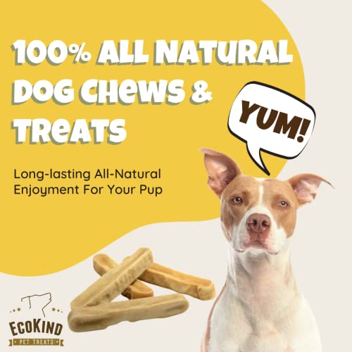 EcoKind Himalayan Yak Cheese Dog Chew | Great for Dogs, Treat for Dogs, Keeps Dogs Busy & Enjoying, Indoors & Outdoor Use (8 Small Sticks)