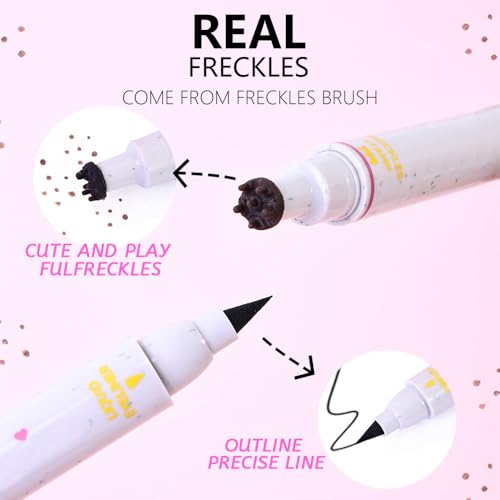 2-in-1 Freckle Stamp & Eyeliner Pen - Waterproof