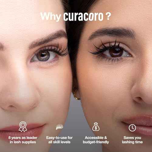 Curacoro Fairy Volume Lash Extensions 3D - 0.7mm Thickness | C CC D Curl | 8-15mm Length Mixed Tray | Premium Matte Black Individual Eyelashes Tray, Professional Supplies Use