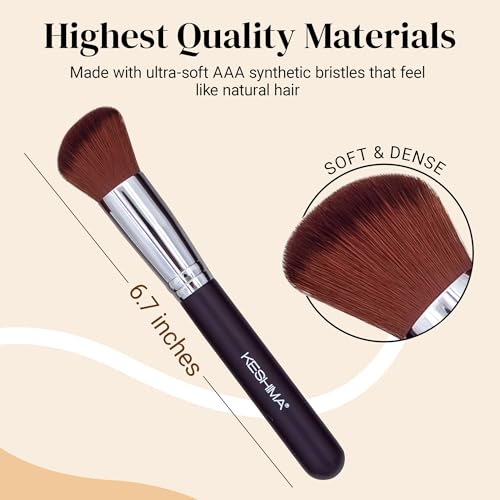 Angled Blush & Bronzer Brush - Liquid, Cream & Powder