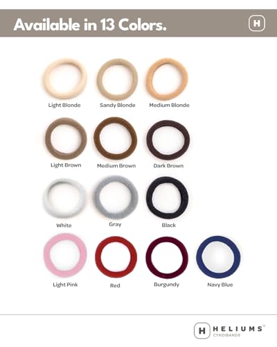 Heliums Small Hair Ties Sandy Blonde 30 Count 1 Inch