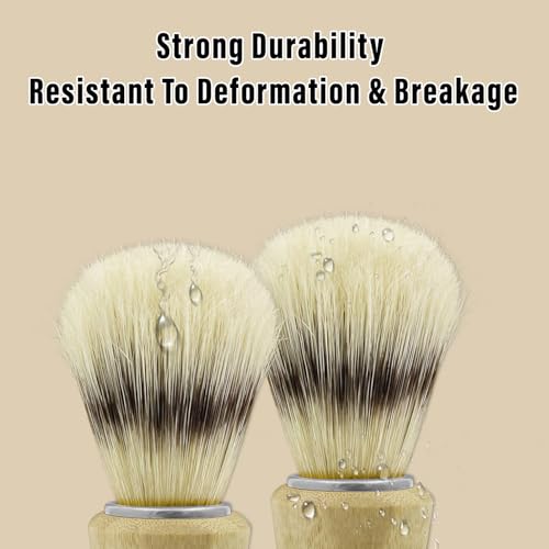 Hand Crafted Pure Boar Bristle Shaving Brush for Wet Shave, Comfortable Bamboo Handle, Shaving Brushes for Men,Soft Bristle, Best Gift for Bearded Man