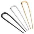 Elegant U-Shaped French Hair Pins Set of 3 for Updos