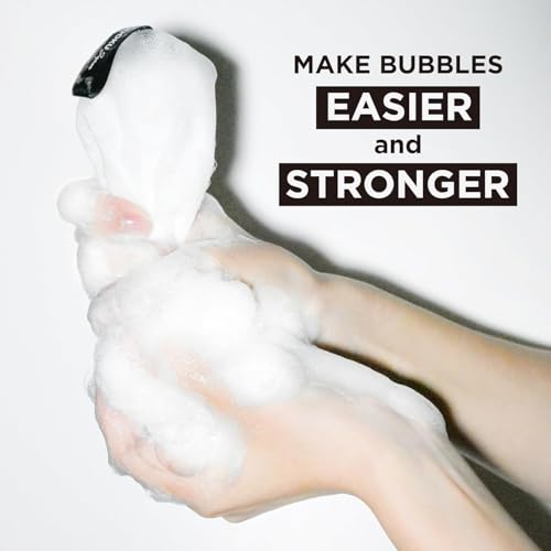 Deep Moist Honey Face Wash - 110g + 10g Travel Size & Rich Bubble Face Wash Whip Maker Soap Net (1, Black)