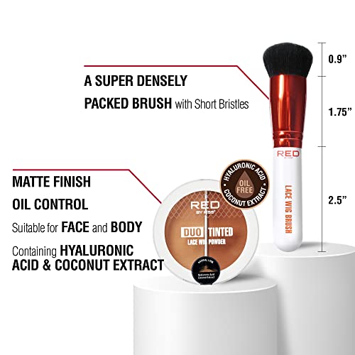Red by Kiss Lace Wig Brush Tinted Powder Duo Set