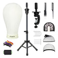 22" Canvas Wig Head with Stand - Complete Styling Kit