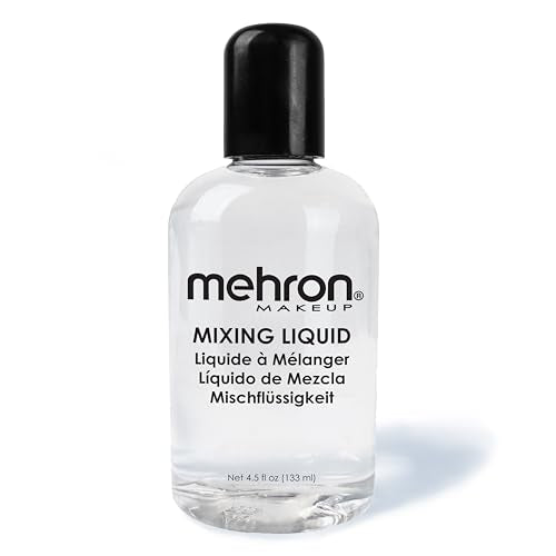 Mehron Makeup Mixing Liquid | Water Resistant For All Day Wear | Multi-Use Makeup Transformer | Eyeliner Mixing Medium | Clear 1 fl oz (30 ml)