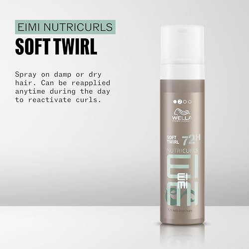 Wella Professionals EIMI Nutricurls Soft Twirl 72H Anti-Frizz Foam, 6.7 oz