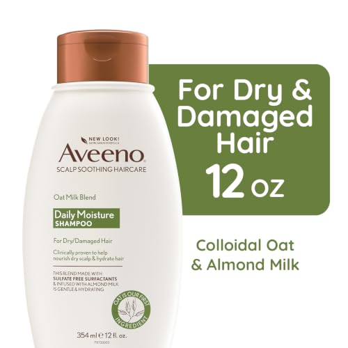 Aveeno Oat Milk Blend Moisturizing Shampoo with Coconut, 12 fl oz