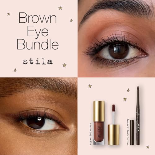 stila Liqua Play Eyeshadow + Stay All Day¢ç Smudge & Set Gel Liner Bundle for Brown Eyes | Long-Wear, Waterproof, Blendable & Buildable | No Crease, Budge or Fade