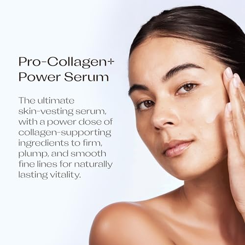 Trilogy Pro Collagen+ Power Serum, Firming and Renewing Essence with Vegan Collagen Amino Acids, Hyaluronic Acid and Squalane, 1.0 fl oz