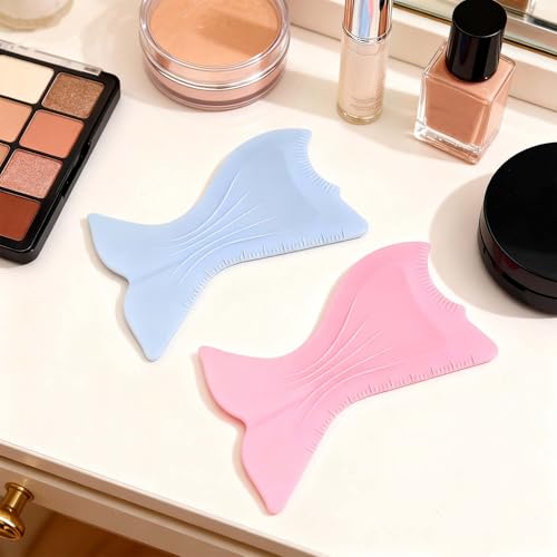 7-in-1 Silicone Eyeliner Stencil Tool – Eyebrow Shaper & Makeup Guide