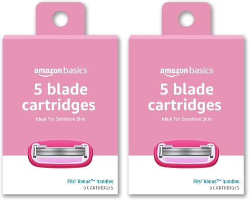 Women's 5-Blade Razor Refills for Close Shave - 6 Cartridges