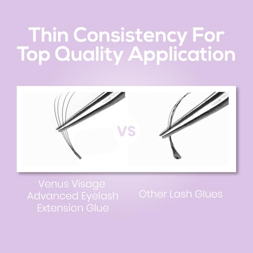 Venus Visage Professional Eyelash Extension Glue, 5mL, 2 Pack