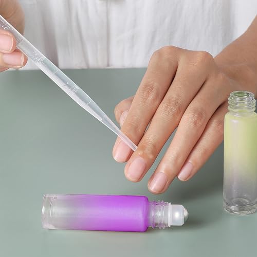 10ml Roller Bottles for Essential Oils & Perfume, 4-Pack Glass