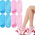 Cuffbow Silicone Moisturizing Socks - 4 Pairs for Dry Cracked Feet