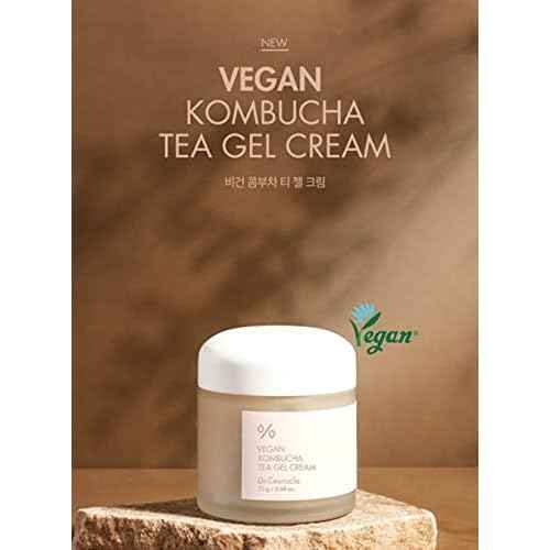 Dr.Ceuracle Vegan Kombucha Tea Gel Cream 2.65 fl.oz.| Vegan all in one Gel Cream for All Skin Types with Kombucha Tea Extract