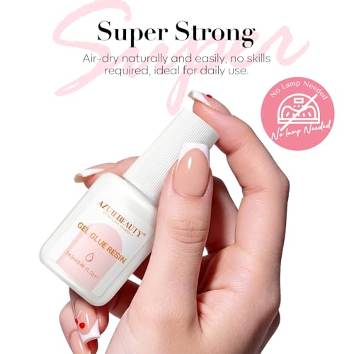 AZUREBEAUTY Fast Dry Nail Repair Glue for Broken Split Nails with Brush