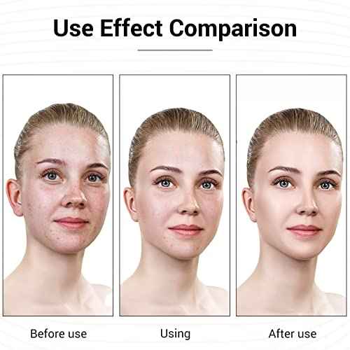 L E D Face Mask Light Therapy, 7 Colors L E D Light Therapy Mask, Red & Blue Light Therapy for Face, Light Mask for Skin Care, Portable Rechargeable