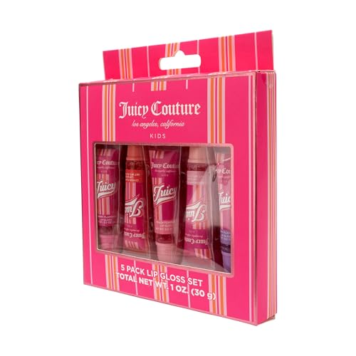 Juicy Couture Lip Gloss Set – 5 Shades for Tweens & Teens