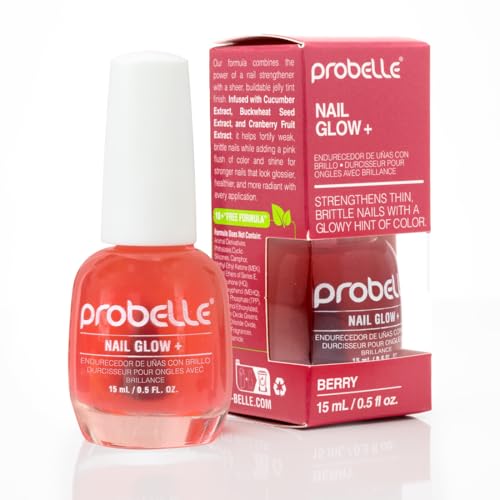 Probelle Nail Glow + Strengthener with Sheer Jelly Tint – 0.5 oz