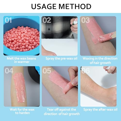 Wax Warmer for Hair Removal at Home, Portable Professional Wax Heater for Hard Wax Beads Fast Heating