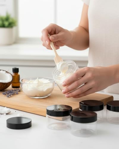 4 Oz Plastic Jars with Lids, 24 Pack Storage Containers