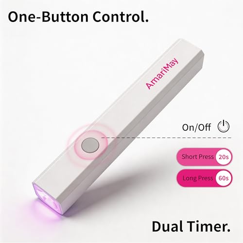Portable Cordless UV Nail Lamp with Timer for Gel Nails