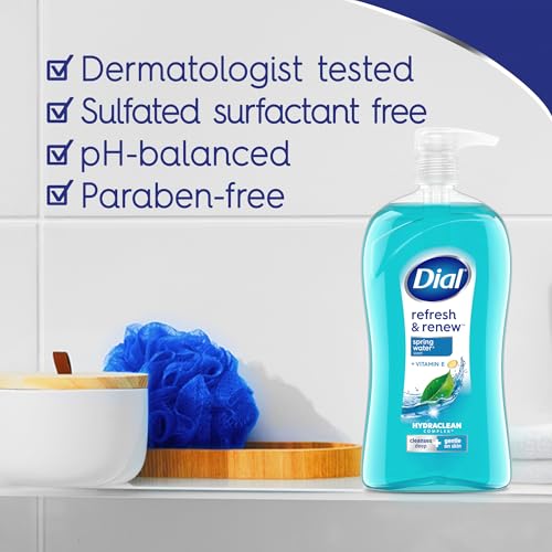 Dial Refresh & Renew Body Wash, Spring Water, 32 fl oz