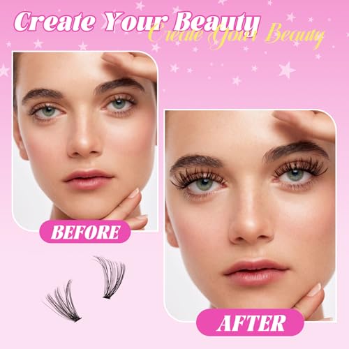 Lash Clusters Kit 320 Pcs DIY Individual Eyelash Extensions 30D 9-16mm