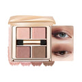 Light Peach Pink Mocha Brown Eyeshadow Palette with Mirror