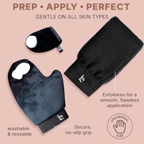 Self Tanner Lotion with Tanning Mitt - Organic, Streak-Free