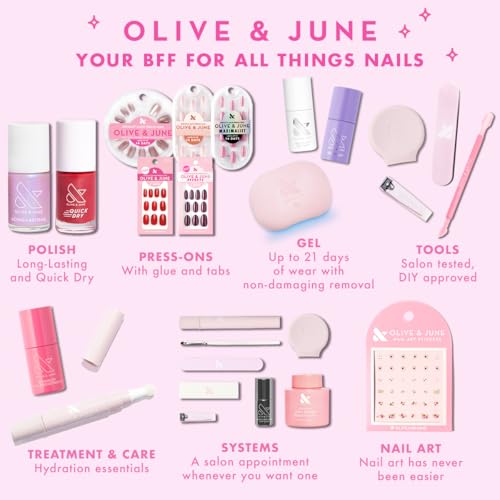 Olive & June Ridge Filler Smoothing Nail Base Coat Treatment (0.46 fl oz)