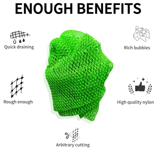 African Net Sponge 2-Pack Exfoliating Bath Loofah Back Scrubber