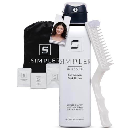 Permanent Dark Brown Hair Dye for Women - Ammonia Free Gray Coverage