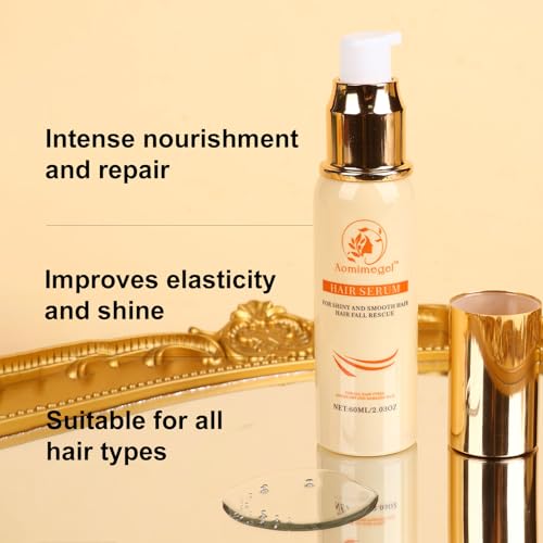 Aomimegel Collagen & Argan Oil Hair Mask Set for Damaged Hair, 16.9 fl oz + 2 fl oz