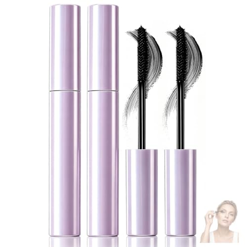 Tubing Mascara for Thinning Lashes, Waterproof & Lengthening (2-Pack)