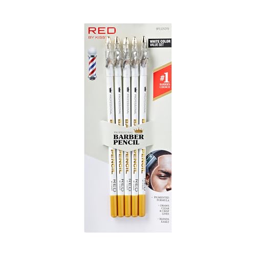 Red by Kiss Barber Pencil - Edge Razor Trace, 5pcs