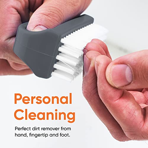 Stiff Nail Brush Set – 3 Durable Cleaning Brushes for Nails & Toes