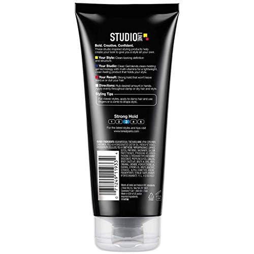 L'Oreal Paris Studio Line Strong Hold Clear Minded Clean Gel, 6.8 Fl Oz (Pack of 3)