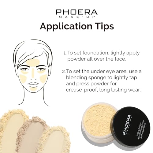 PHOERA Loose Setting Powder, Soft Focus 24H Oil Control
