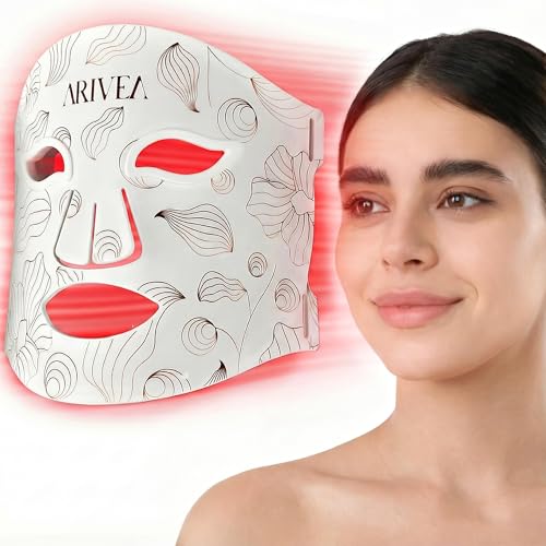 ARIVEA Red Light Therapy Mask – 272 LEDs Wireless LED Face Mask