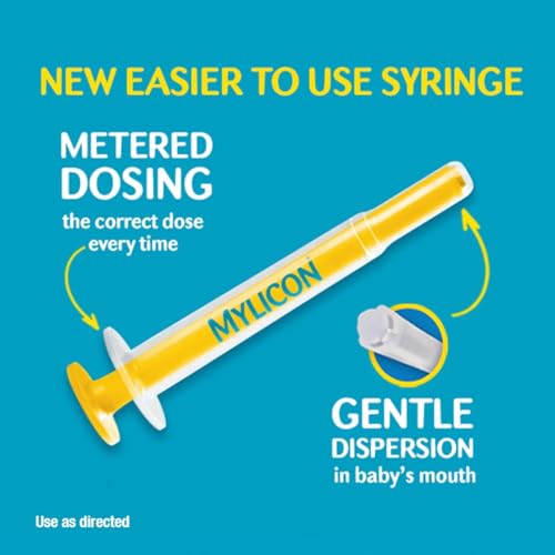 MYLICON Infant Gas Relief Drops 1 Oz - Dye-Free Baby Gas Medicine (2 Pack)