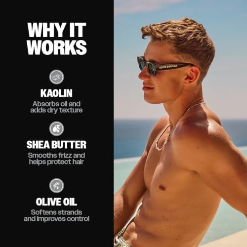 Slick Gorilla Lightwork Matte Hair Clay for Men - 2.5 oz