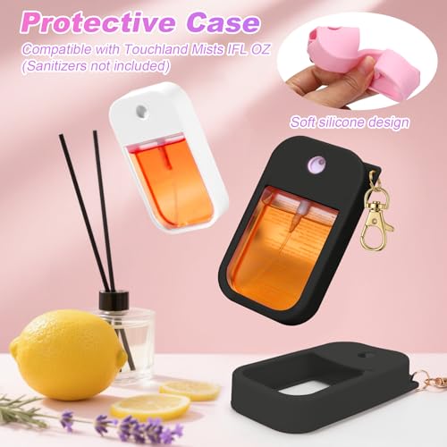 Silicone Hand Sanitizer Case with Keychain for Touchland